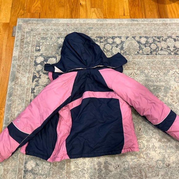 Columbia Jacket kids size 14/16 pink navy blue - Picture 10 of 15
